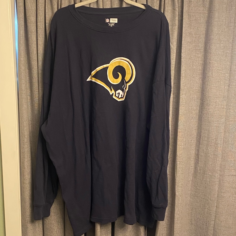 NFL Apparel Mens Los Angeles Rams Long Sleeve Thermal Size 5XL